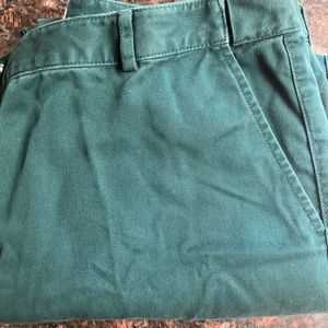 LL Bean deep green PETITE jeans